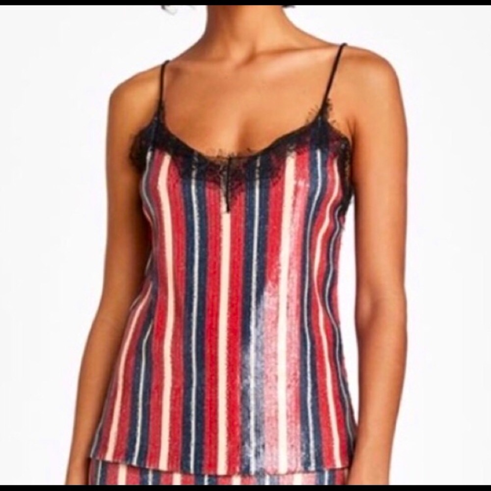 Zara Multicolored Sequin Top/ Size Xs - image 1